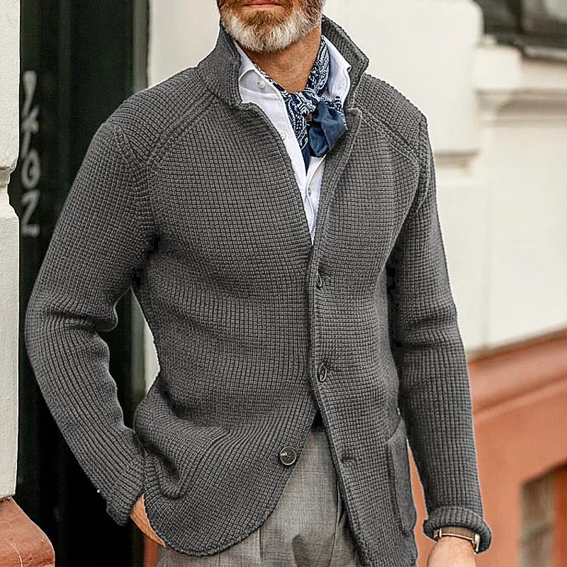 Kian™ | Elegant Ribbed Knitted Cardigan