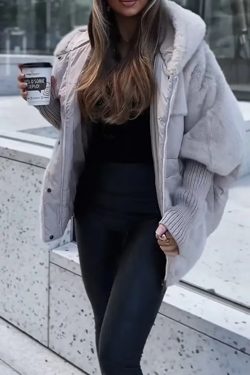 Lina | Oversized Teddy Puffer Coat