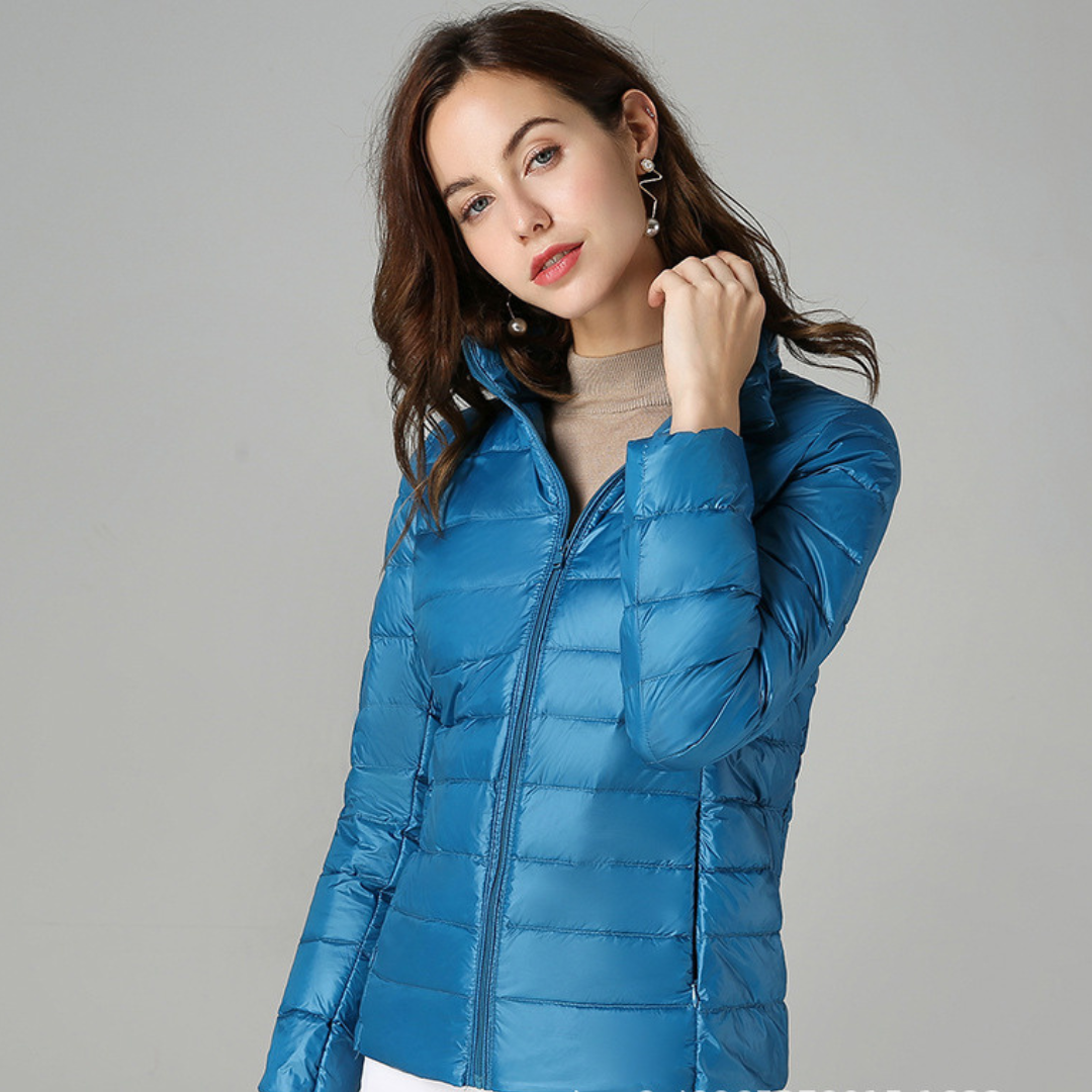 Myra™ | Ultralight Down Jacket with Refined Pleats
