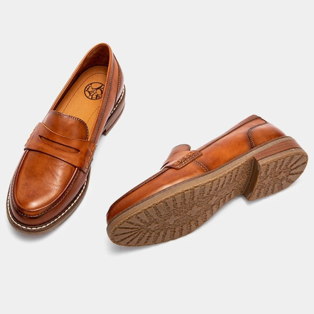 Upton | Cushioned Leather Driving Loafers