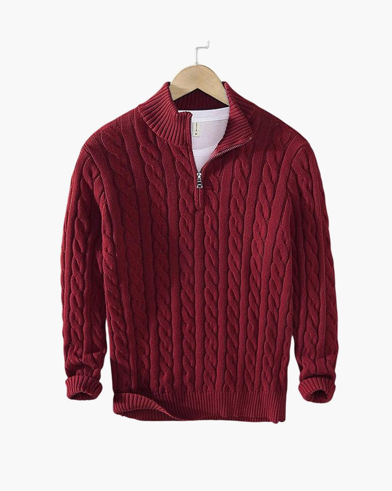Eamon™ | Classic Knitted Half-Zip Sweater