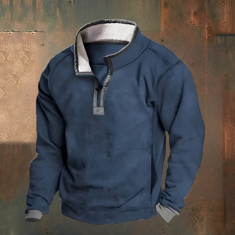 Roan™ | Casual Embroidered Half-Zip Sweater