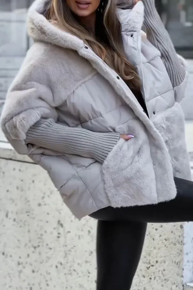 Lina | Oversized Teddy Puffer Coat