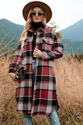 Liva | Warm Checked Autumn Coat