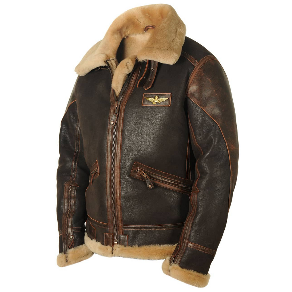 Eamon™ | Classic Shearling Aviator Jacket