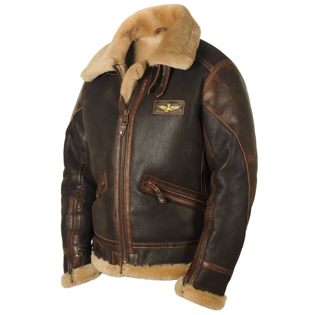 Eamon™ | Classic Shearling Aviator Jacket