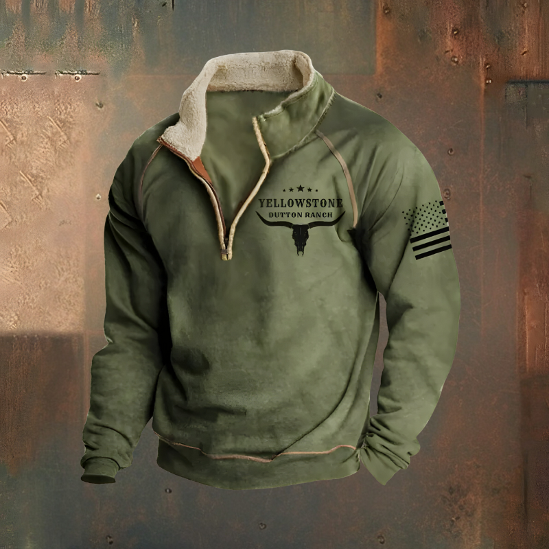 Roan™ | Casual Embroidered Half-Zip Sweater