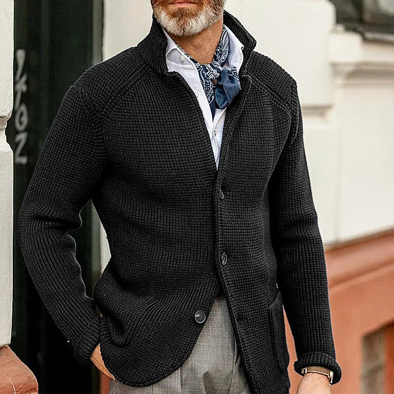 Kian™ | Elegant Ribbed Knitted Cardigan