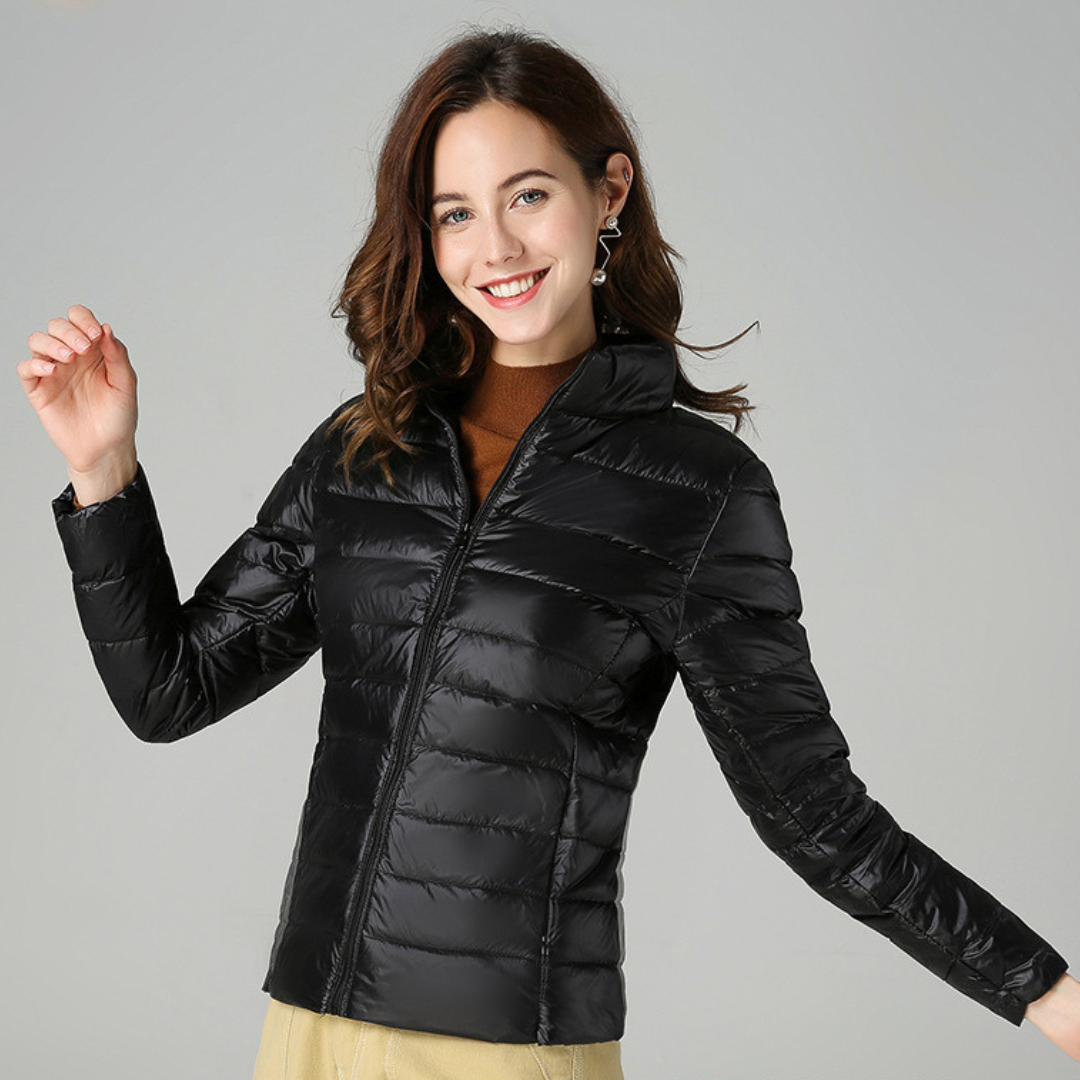 Myra™ | Ultralight Down Jacket with Refined Pleats