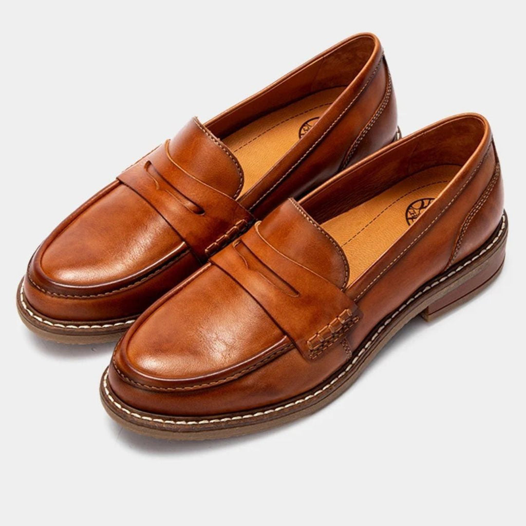 Upton | Cushioned Leather Driving Loafers