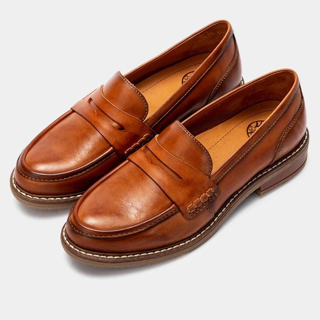 Upton | Cushioned Leather Driving Loafers