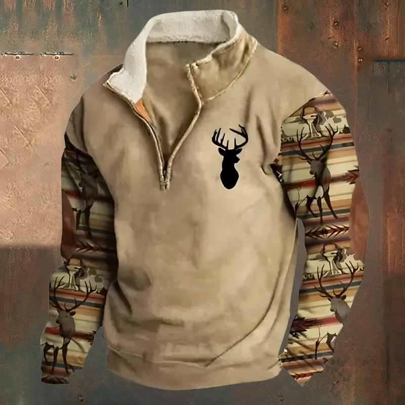 Roan™ | Casual Embroidered Half-Zip Sweater