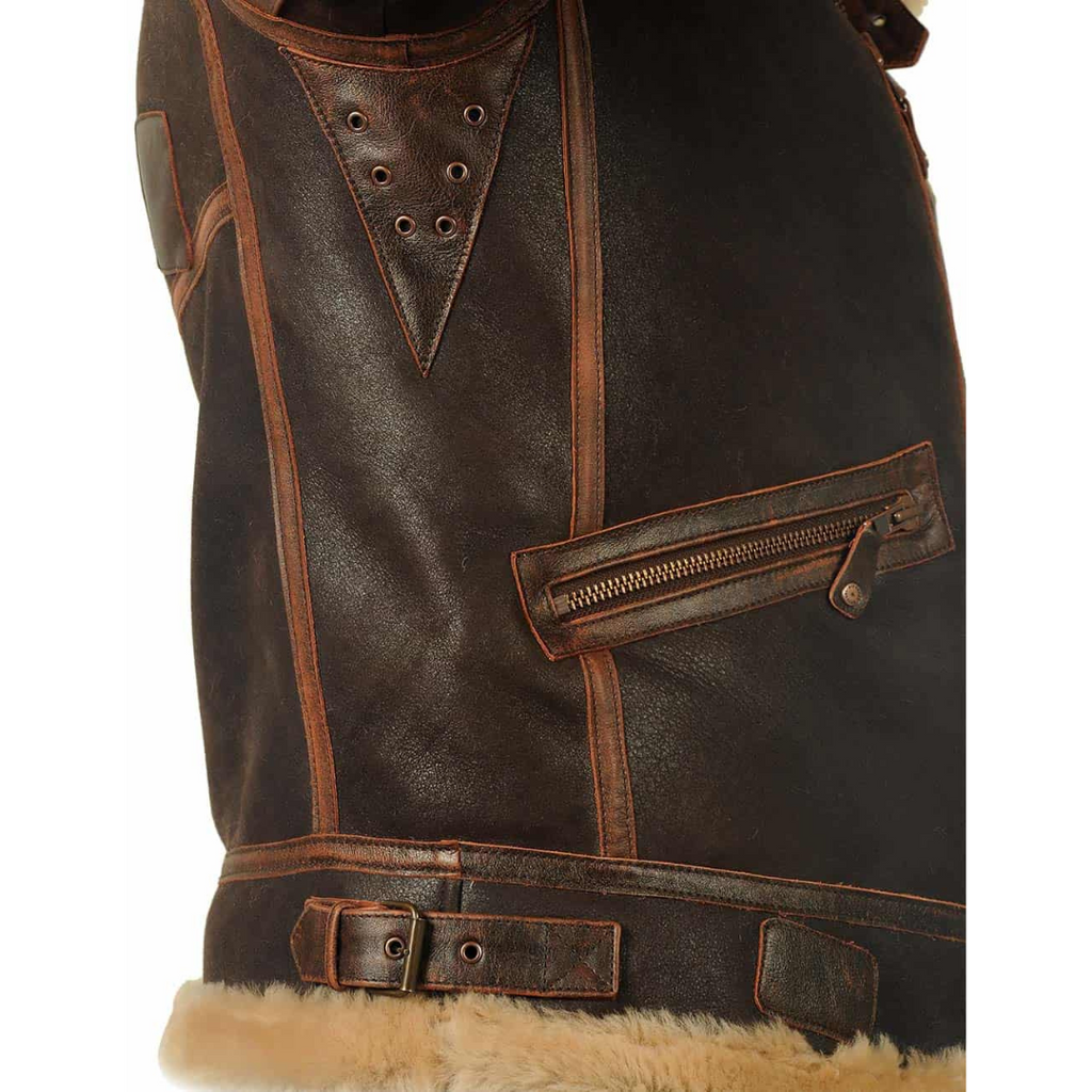 Eamon™ | Classic Shearling Aviator Jacket