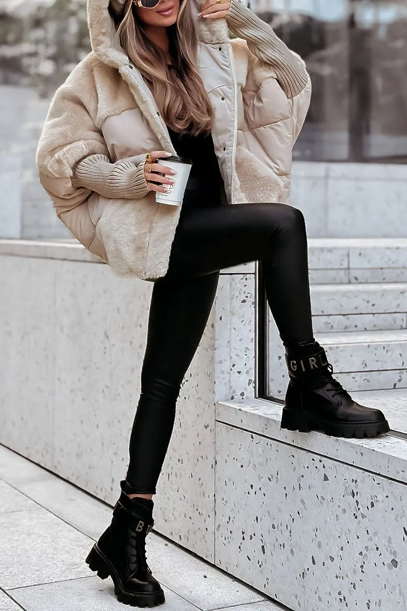 Lina | Oversized Teddy Puffer Coat