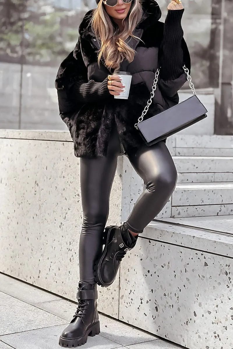 Lina | Oversized Teddy Puffer Coat