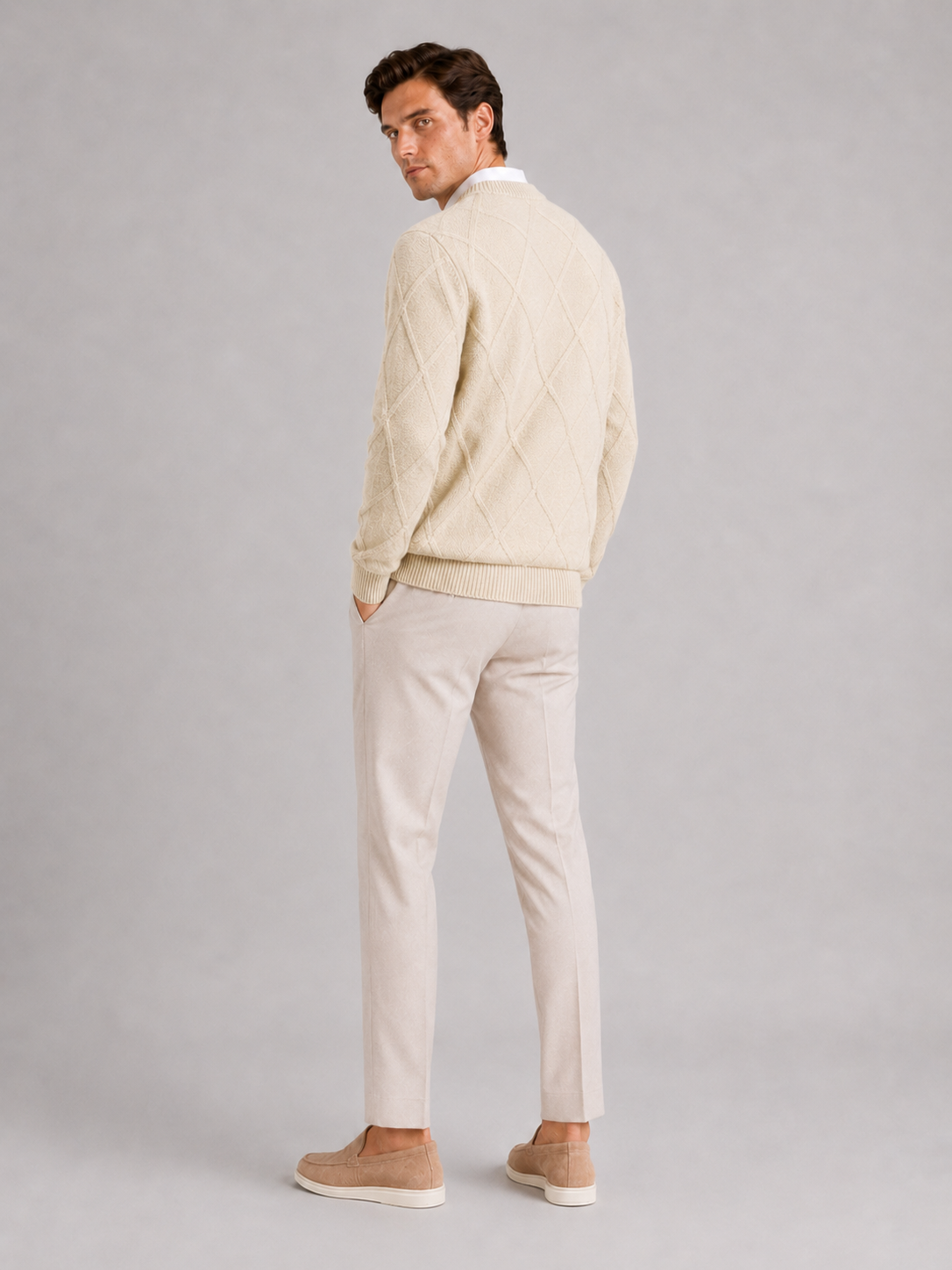 Truman | Cable-Knit Crew Neck Pullover