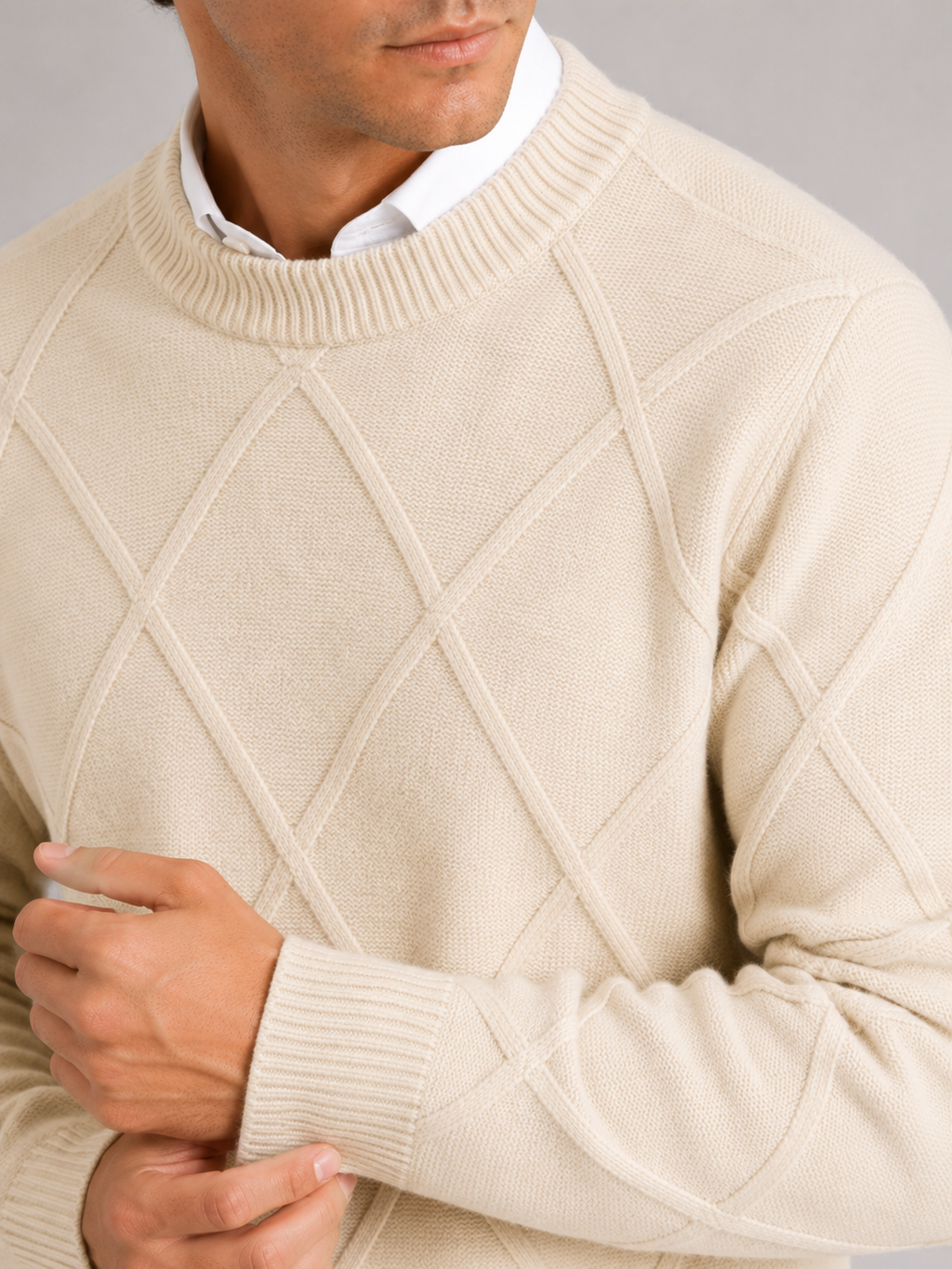 Truman | Cable-Knit Crew Neck Pullover