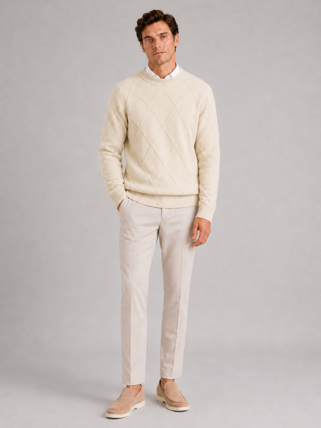 Truman | Cable-Knit Crew Neck Pullover