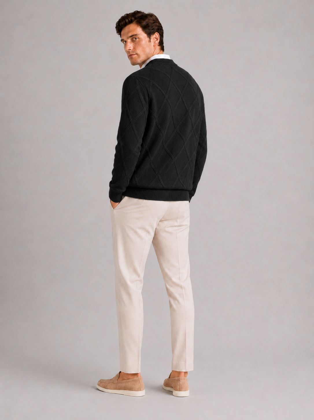 Truman | Cable-Knit Crew Neck Pullover