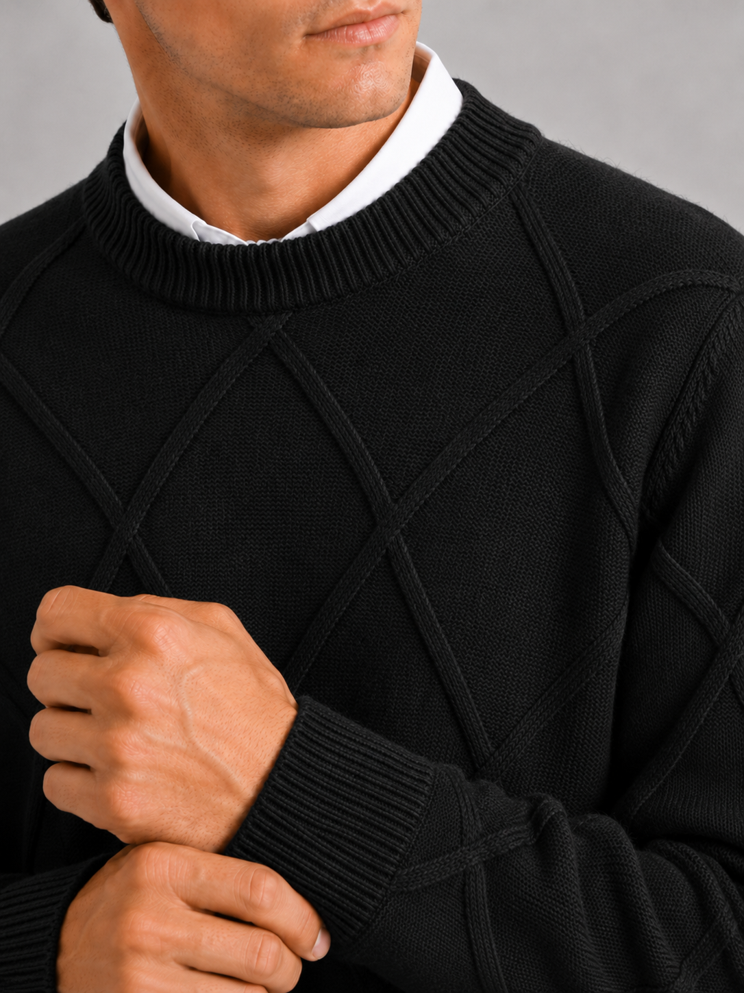 Truman | Cable-Knit Crew Neck Pullover