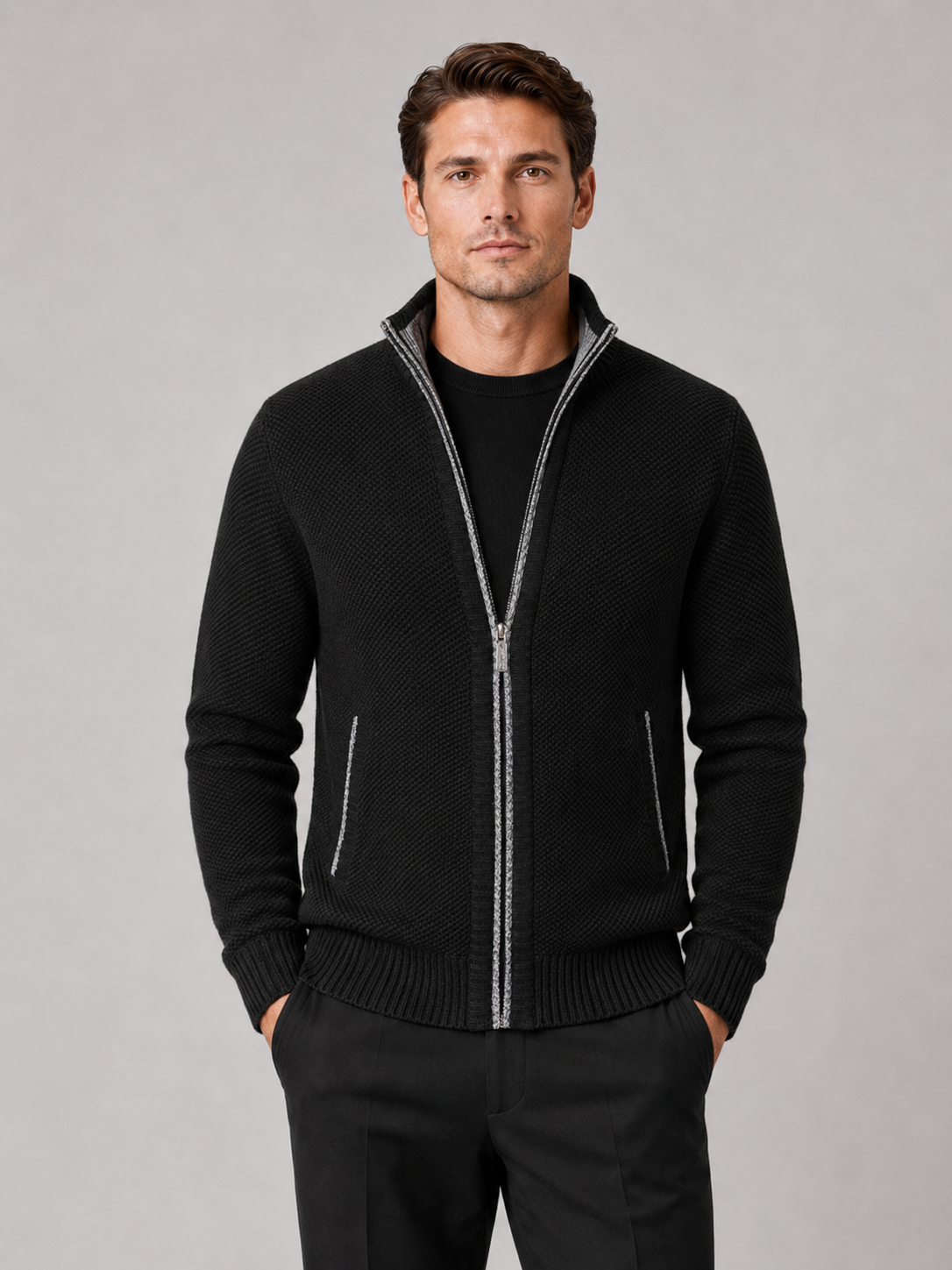 Ashton | Full-Zip Fleece Cardigan