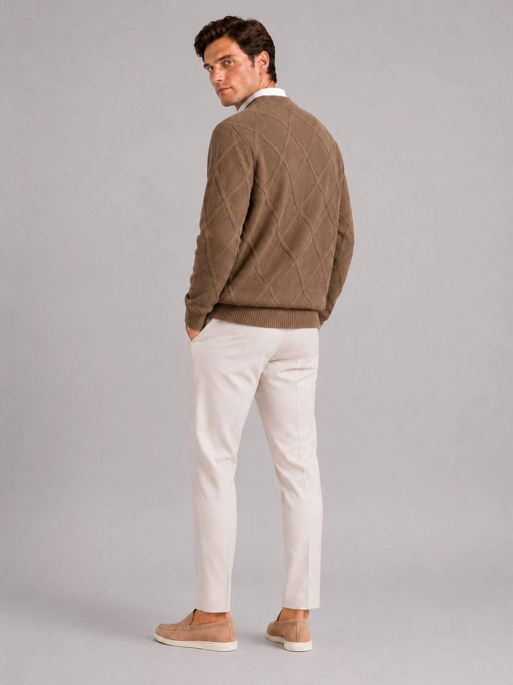 Truman | Cable-Knit Crew Neck Pullover