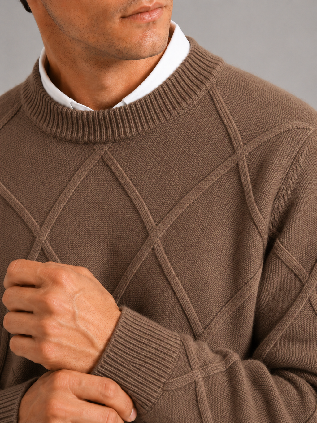 Truman | Cable-Knit Crew Neck Pullover
