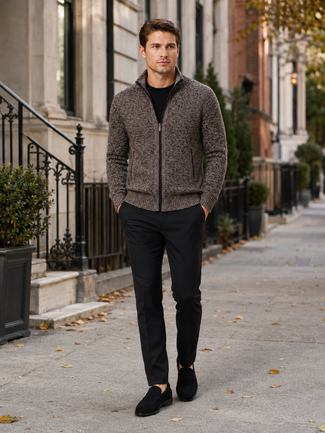 Ashton | Full-Zip Fleece Cardigan