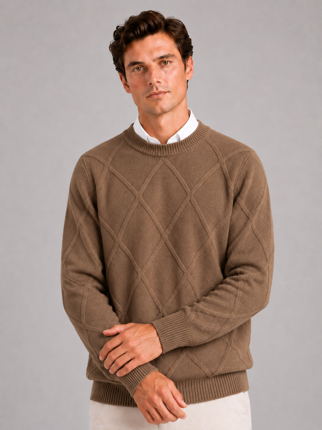 Truman | Cable-Knit Crew Neck Pullover