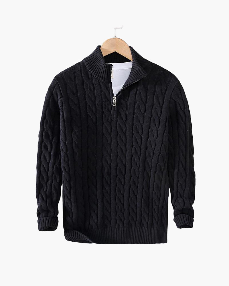 Eamon™ | Classic Knitted Half-Zip Sweater