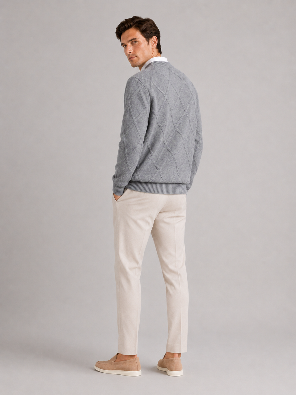 Truman | Cable-Knit Crew Neck Pullover