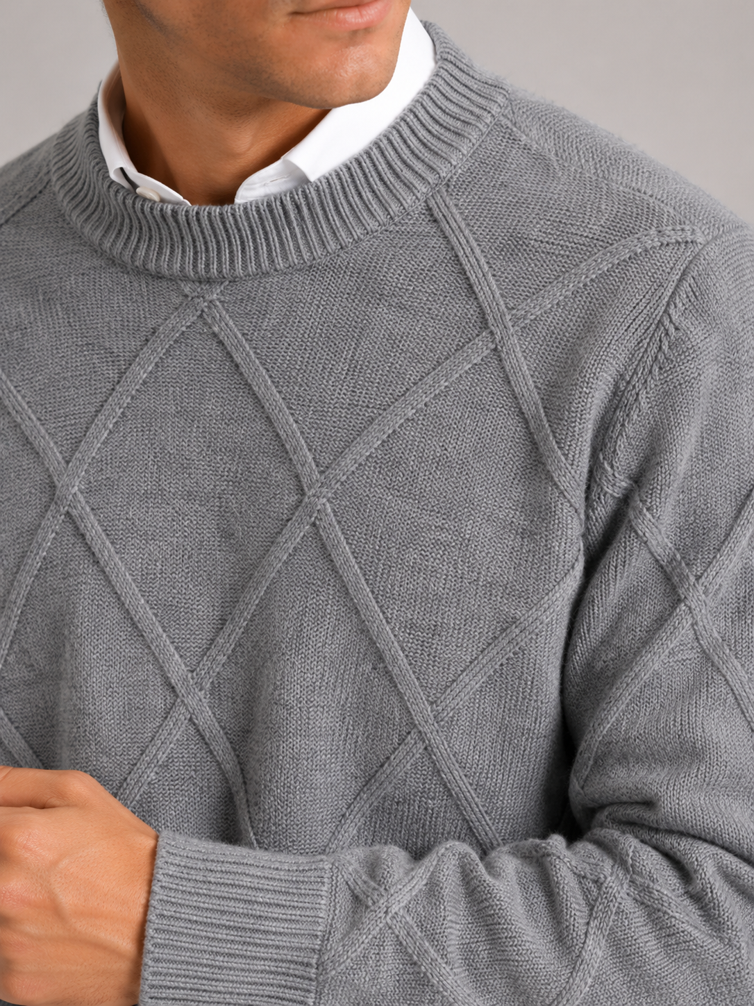 Truman | Cable-Knit Crew Neck Pullover