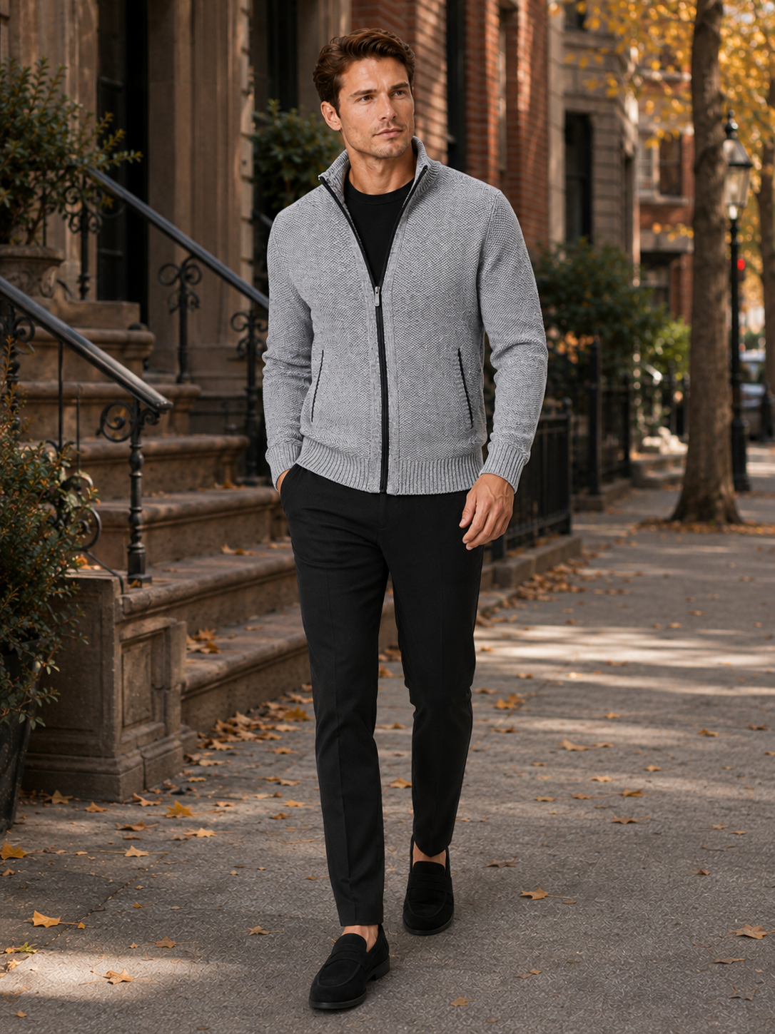 Ashton | Full-Zip Fleece Cardigan