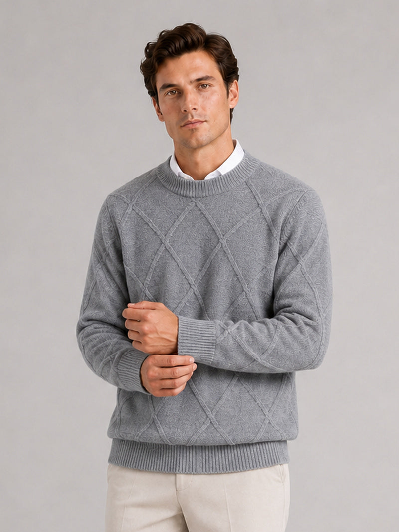 Truman | Cable-Knit Crew Neck Pullover