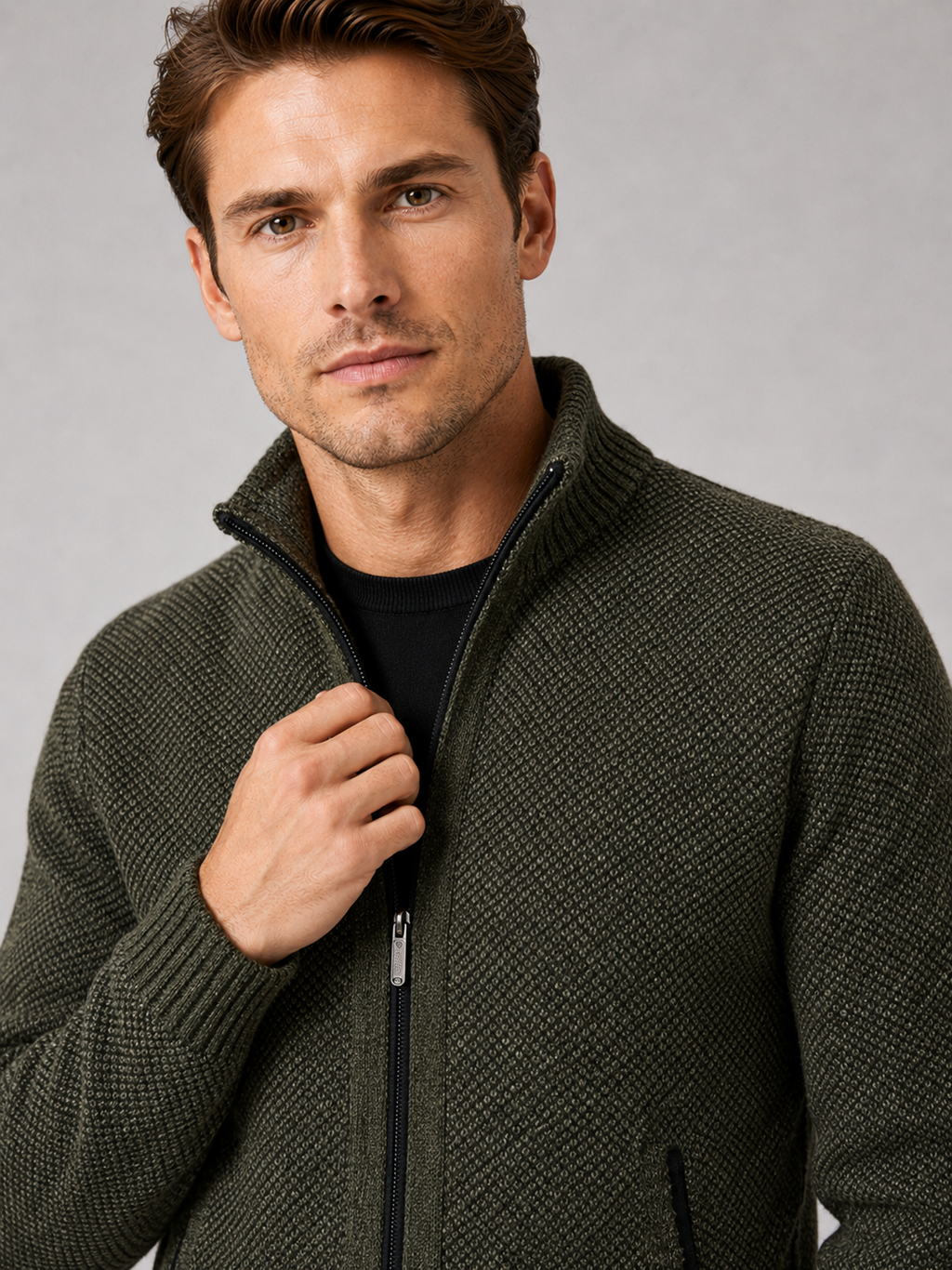 Ashton | Full-Zip Fleece Cardigan