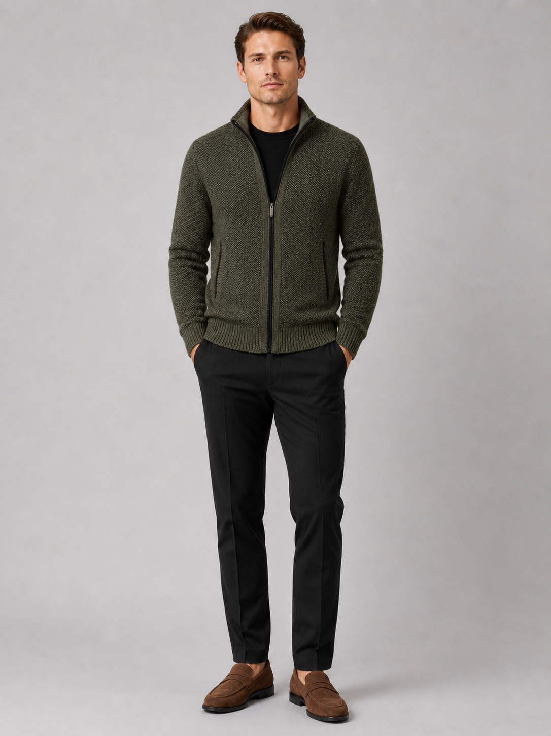 Ashton | Full-Zip Fleece Cardigan