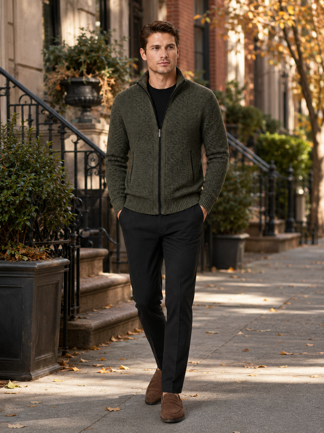 Ashton | Full-Zip Fleece Cardigan