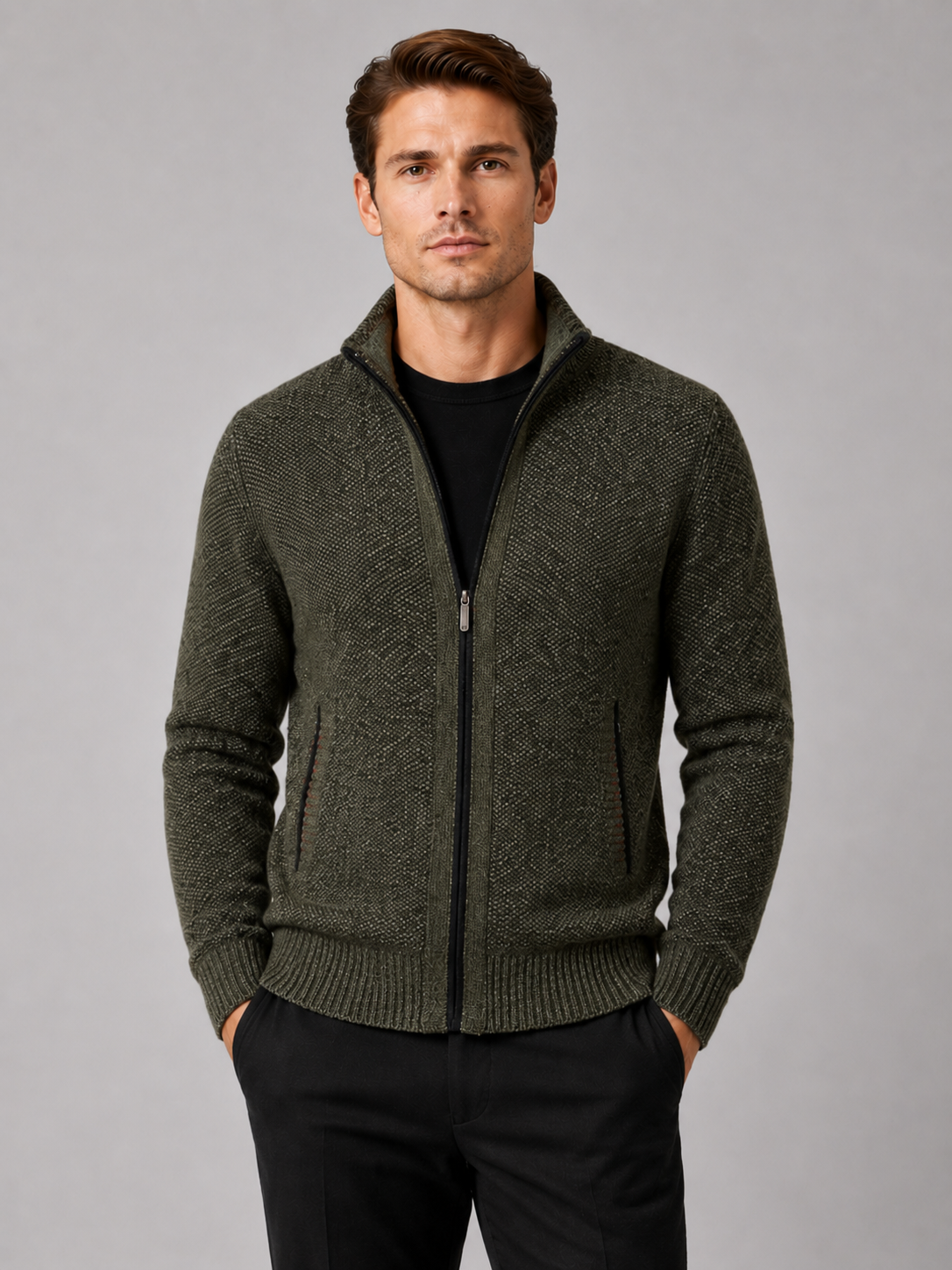 Ashton | Full-Zip Fleece Cardigan