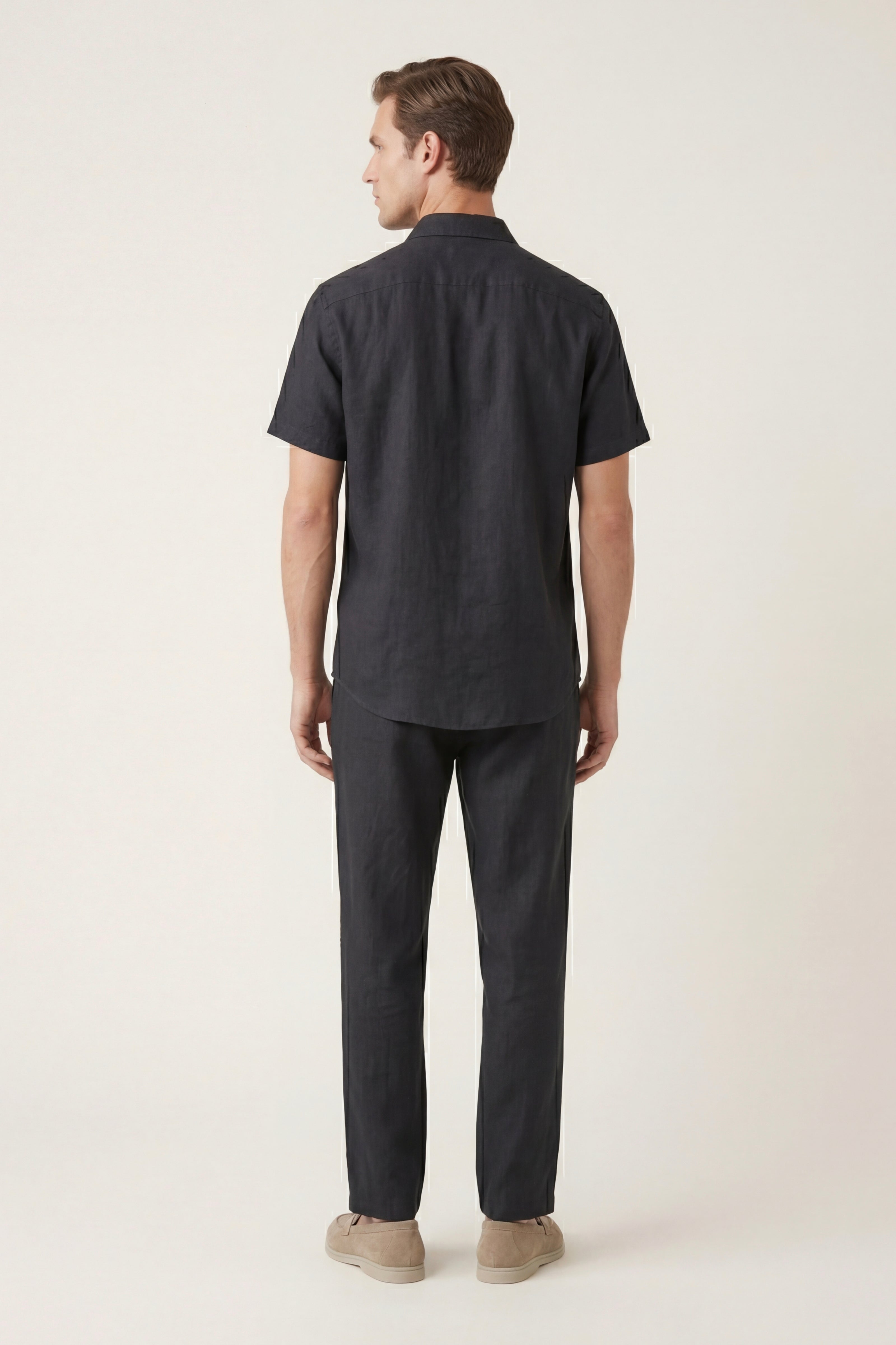 Trento Linen Set Black/Black