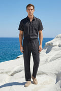 Trento Linen Set Black/Black