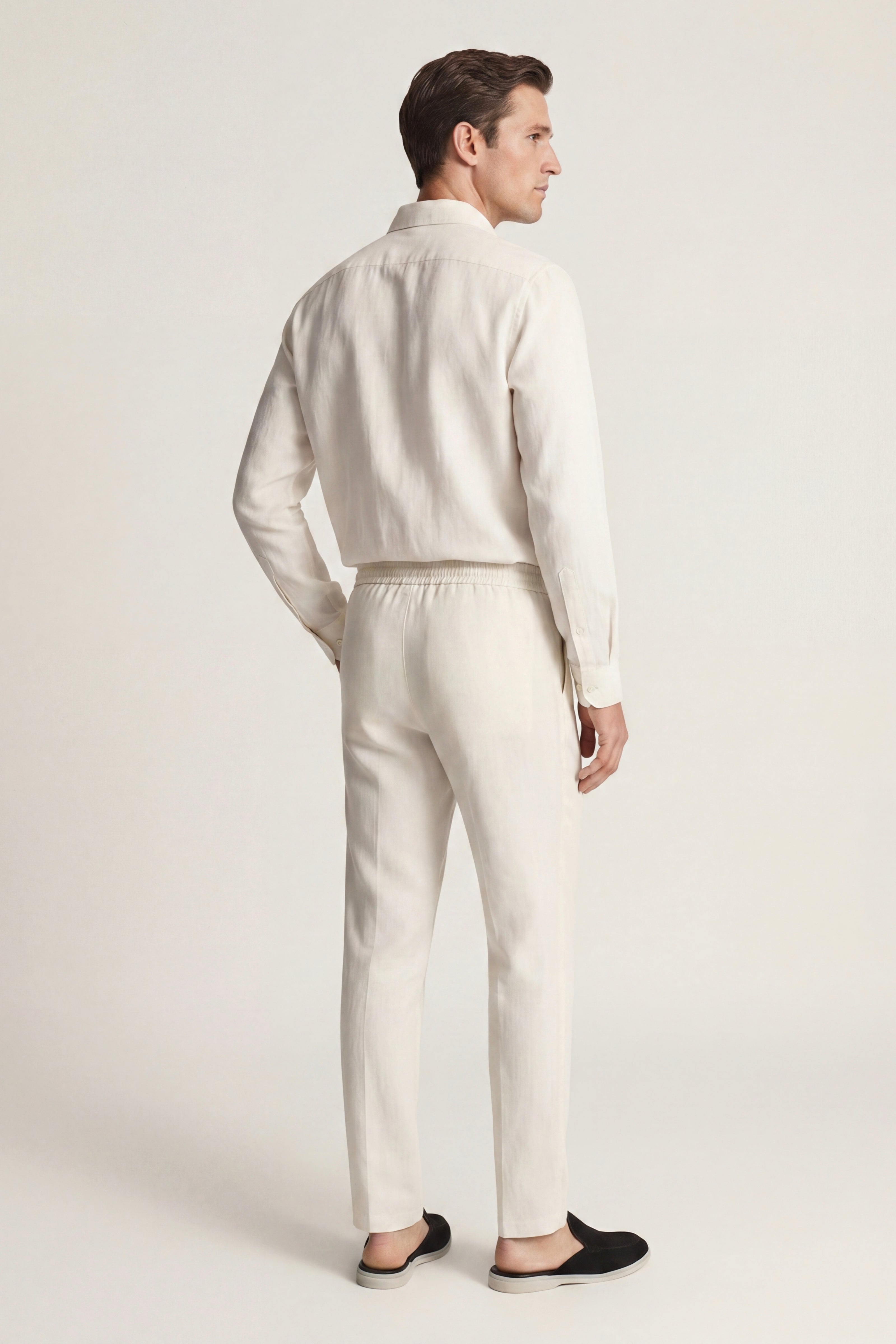 Bellagio Linen Set Long Sleeve White