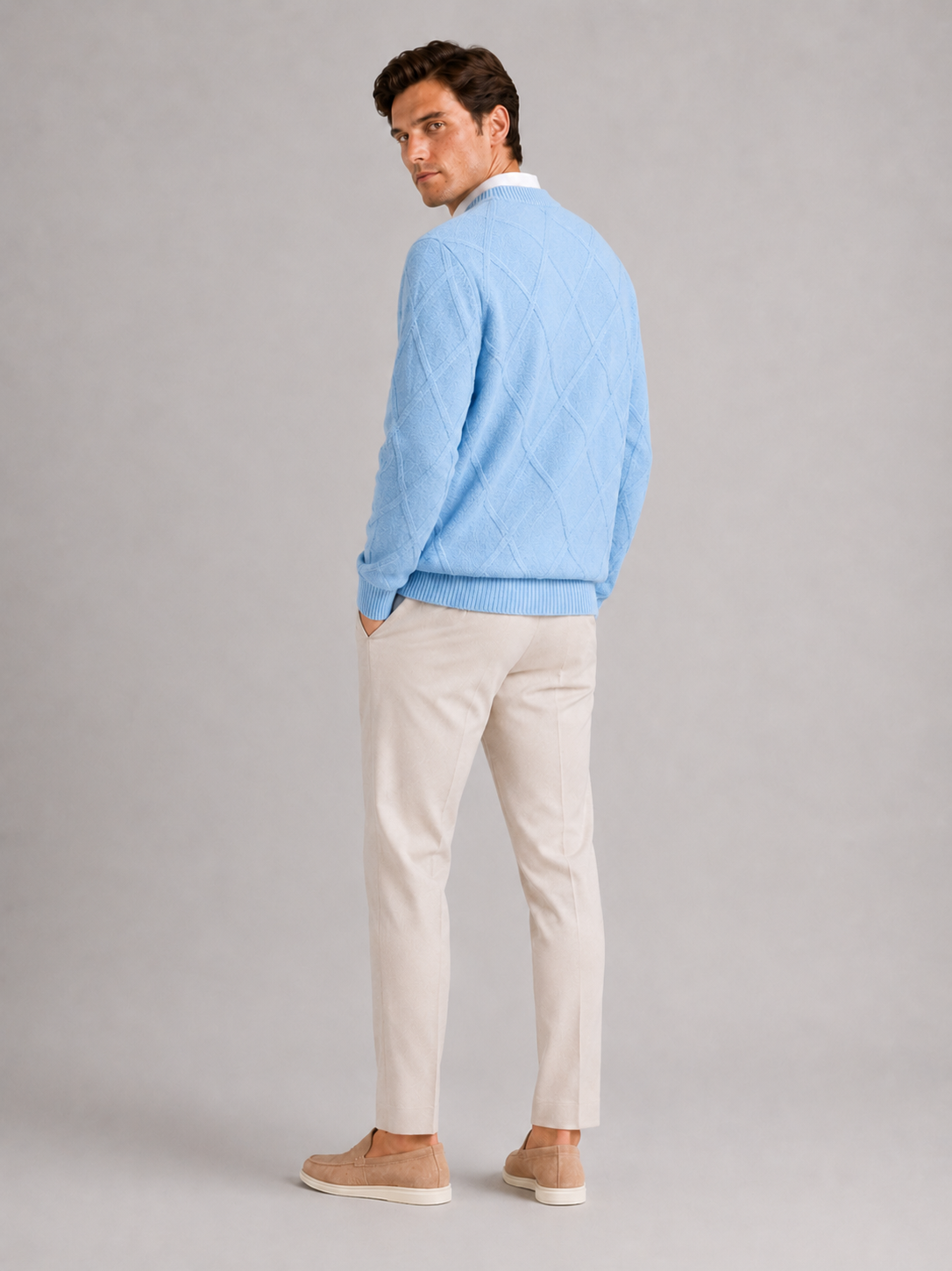 Truman | Cable-Knit Crew Neck Pullover