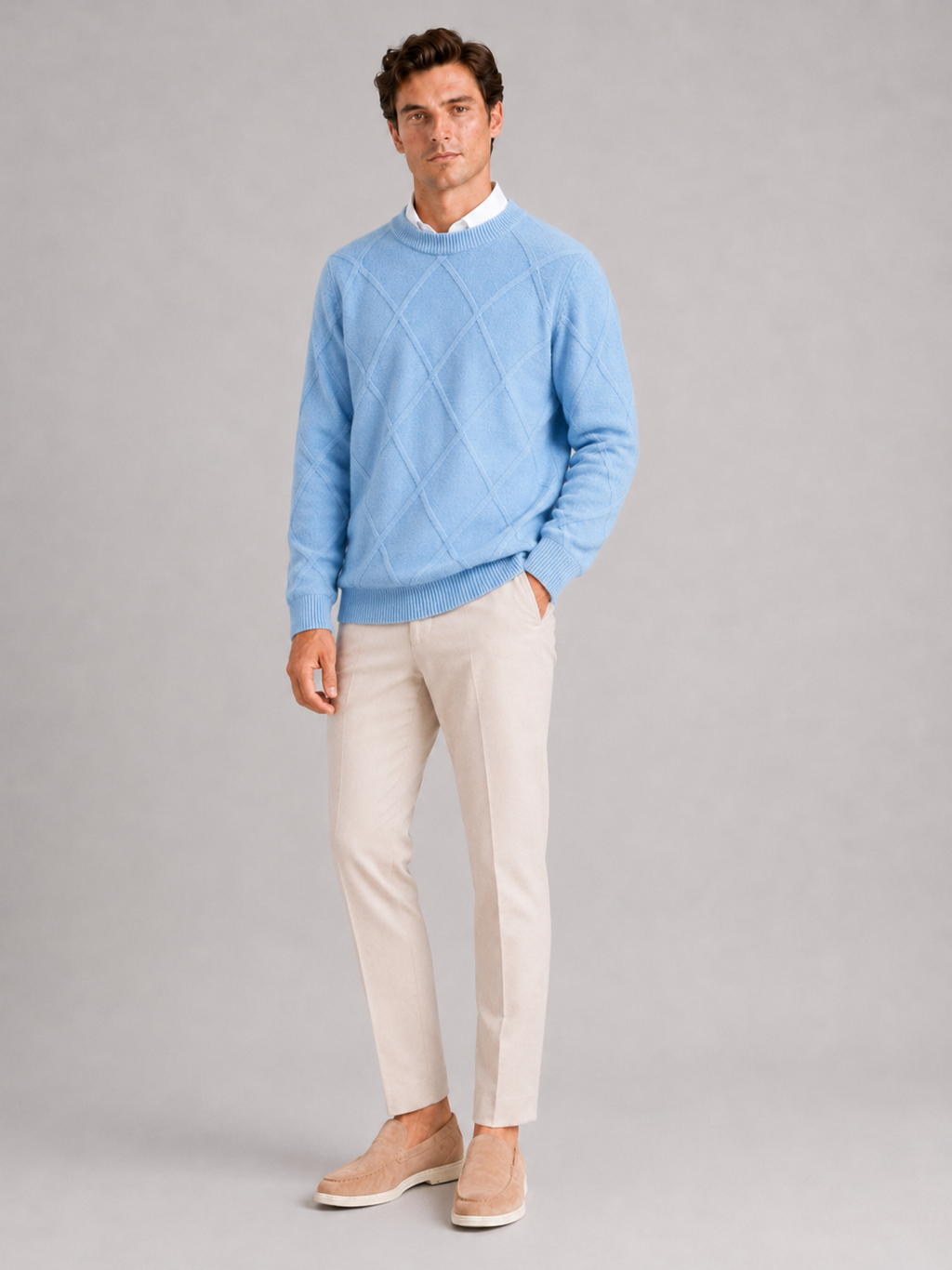 Truman | Cable-Knit Crew Neck Pullover