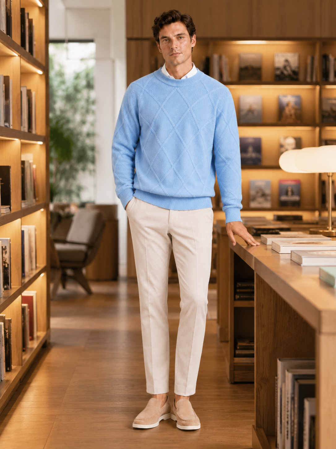 Truman | Cable-Knit Crew Neck Pullover