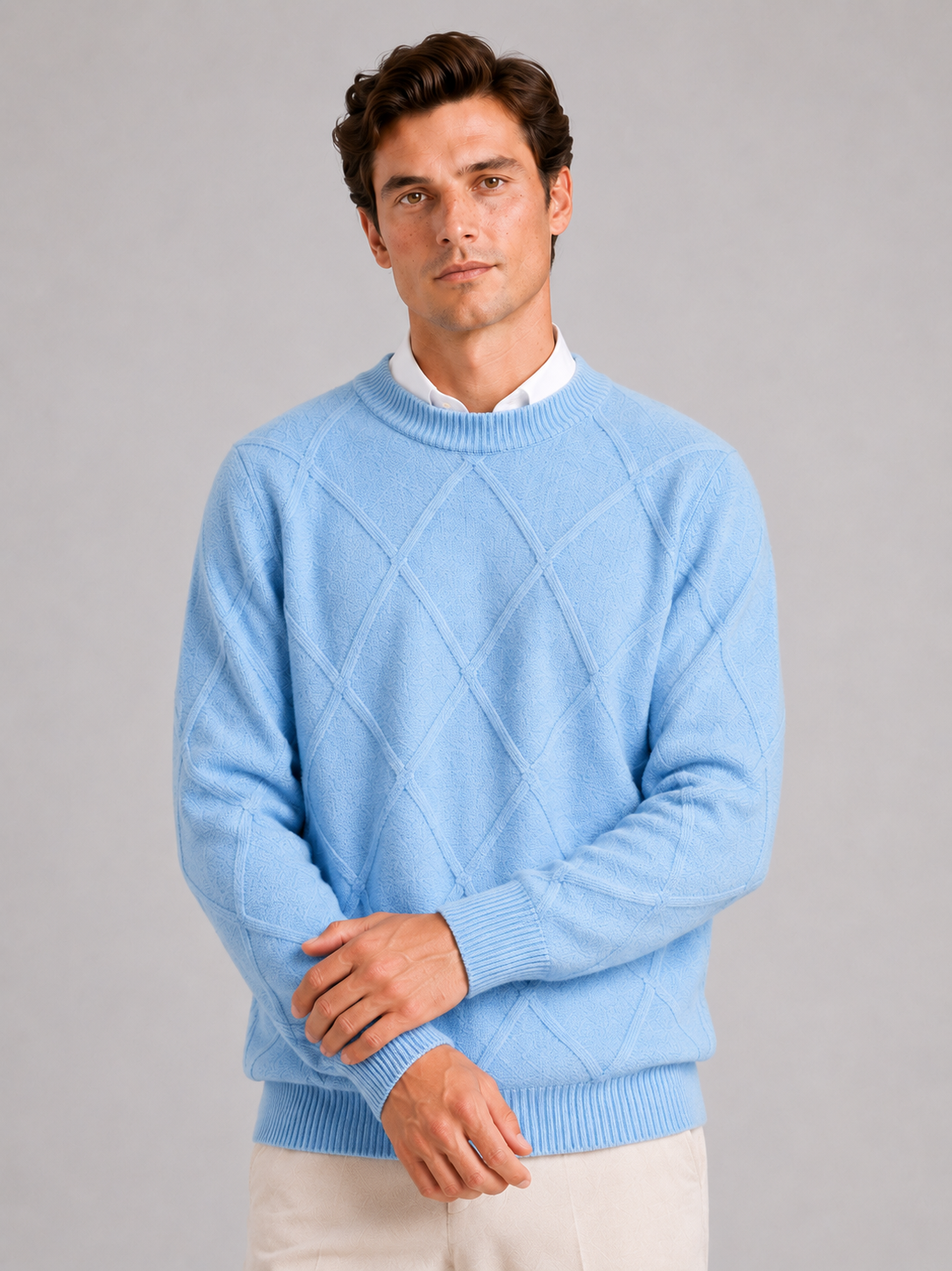 Truman | Cable-Knit Crew Neck Pullover