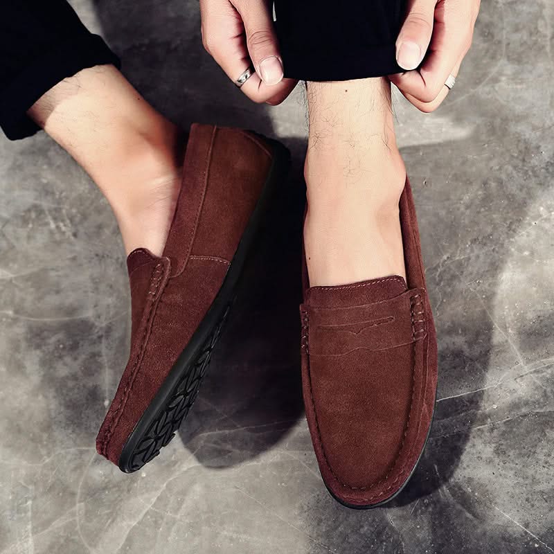 Thatcher | Suede Penny Loafers
