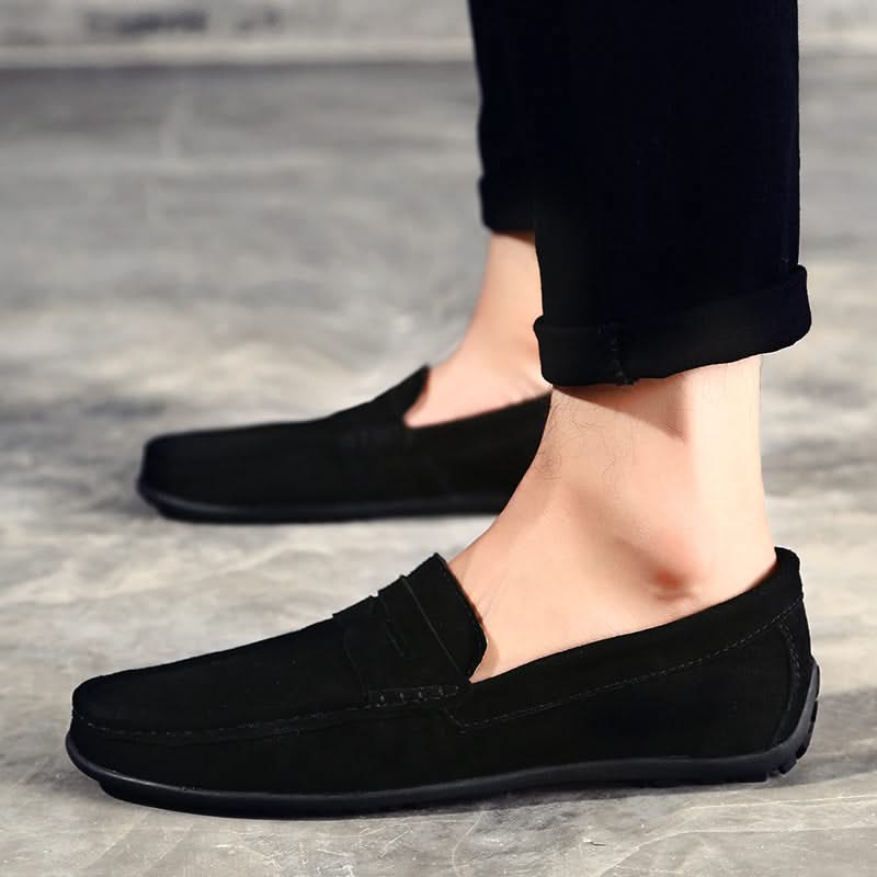Thatcher | Suede Penny Loafers