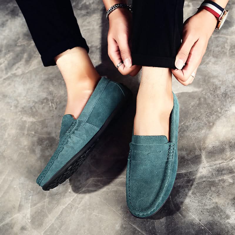 Thatcher | Suede Penny Loafers