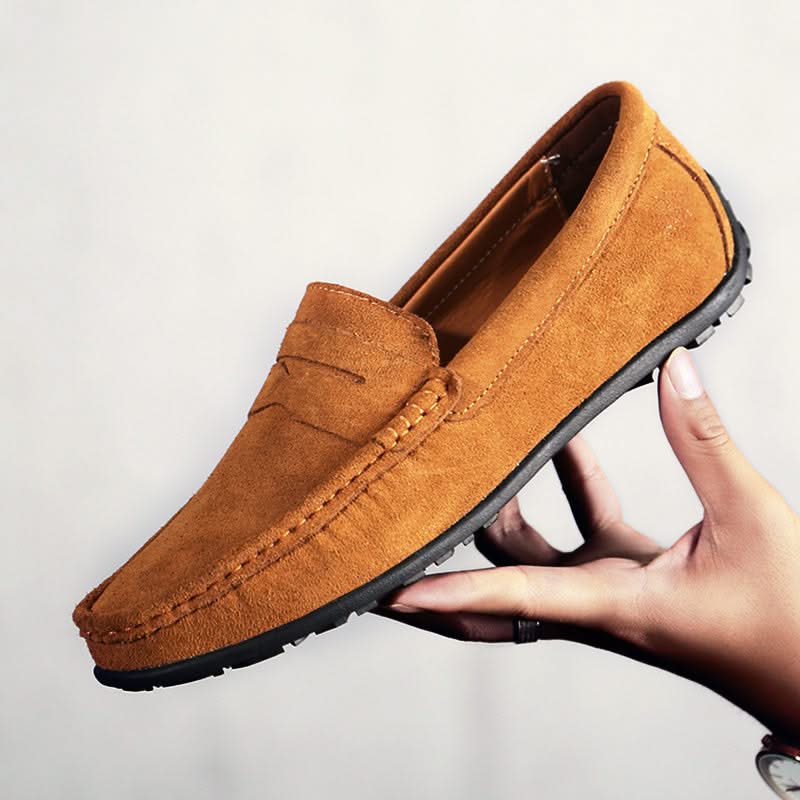 Thatcher | Suede Penny Loafers