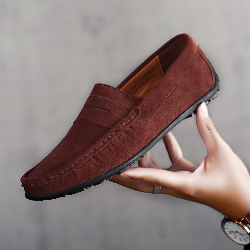 Thatcher | Suede Penny Loafers